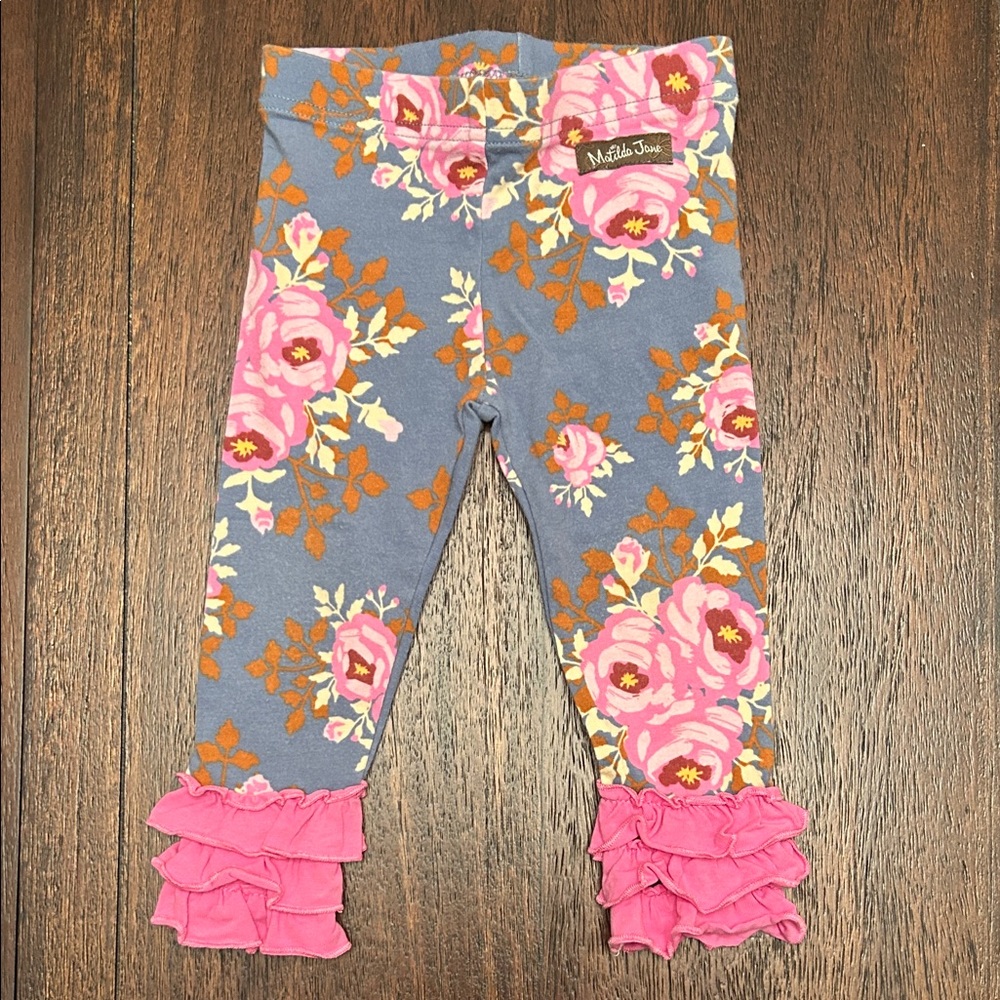 Matilda Jane  Floral Ruffle Leggings 12-18mo